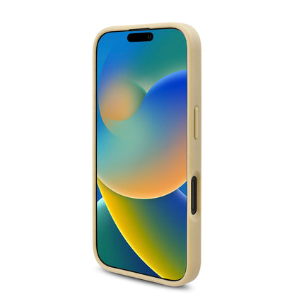 iPhone 16 Kılıf Guess Orjinal Lisanslı Taşlı Arka Yüzey Üçgen Logolu Kılıf