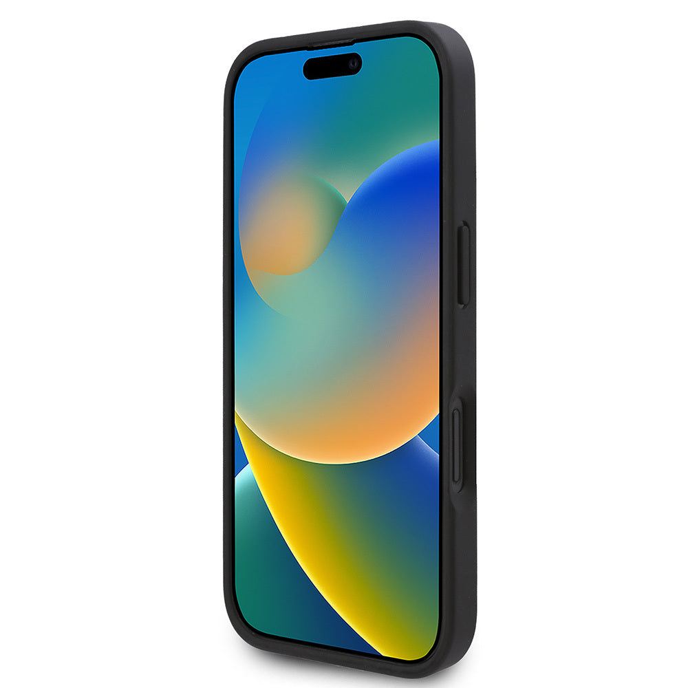 iPhone 16 Kılıf Karl Lagerfeld Orjinal Lisanslı M-safe Şarj Özellikli KL Yazılı Hot Stamp Kılıf