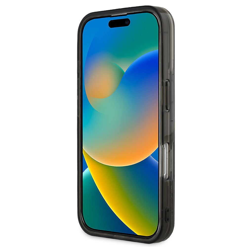 iPhone 16 Kılıf Karl Lagerfeld Orjinal Lisanslı Simli KL Yazılı Monogram Gradient Kılıf