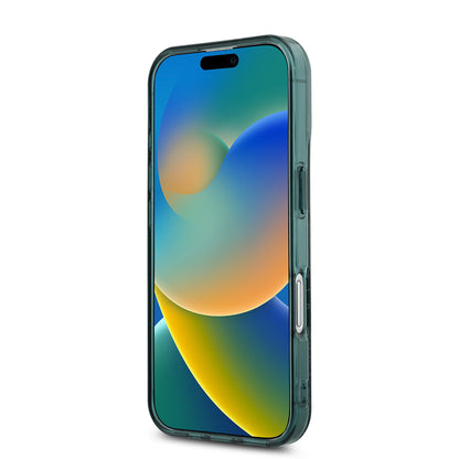 iPhone 16 Kılıf Lacoste Orjinal Lisanslı M-safe Şarj Özellikli IML Baskılı Gümüş Timsah Logolu Monogram Kılıf