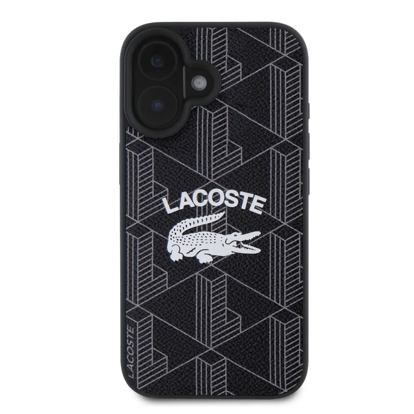 iPhone 16 Kılıf Lacoste Orjinal Lisanslı M-safe Şarj Özellikli Mono Vintage Logo Kılıf