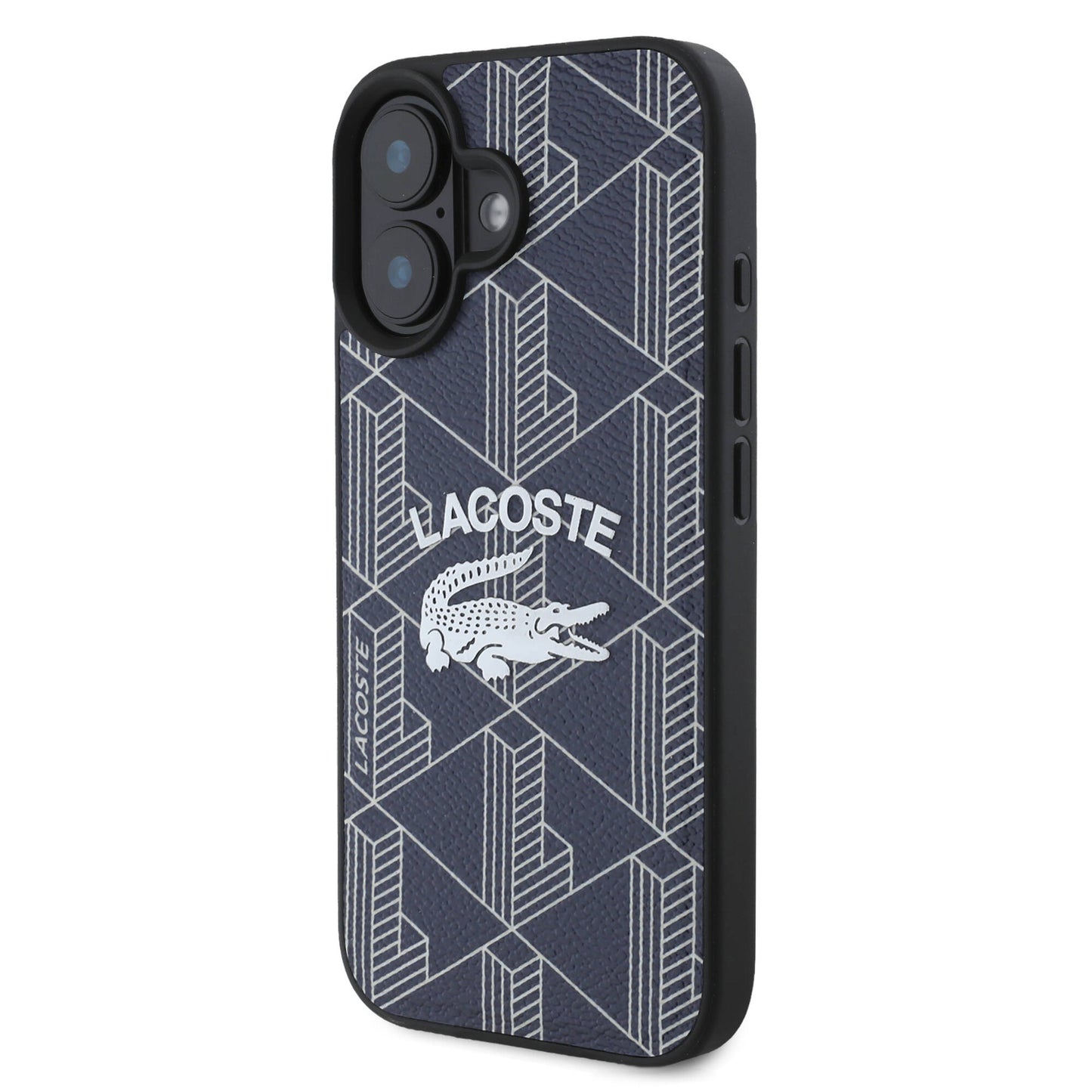 iPhone 16 Kılıf Lacoste Orjinal Lisanslı M-safe Şarj Özellikli Mono Vintage Logo Kılıf