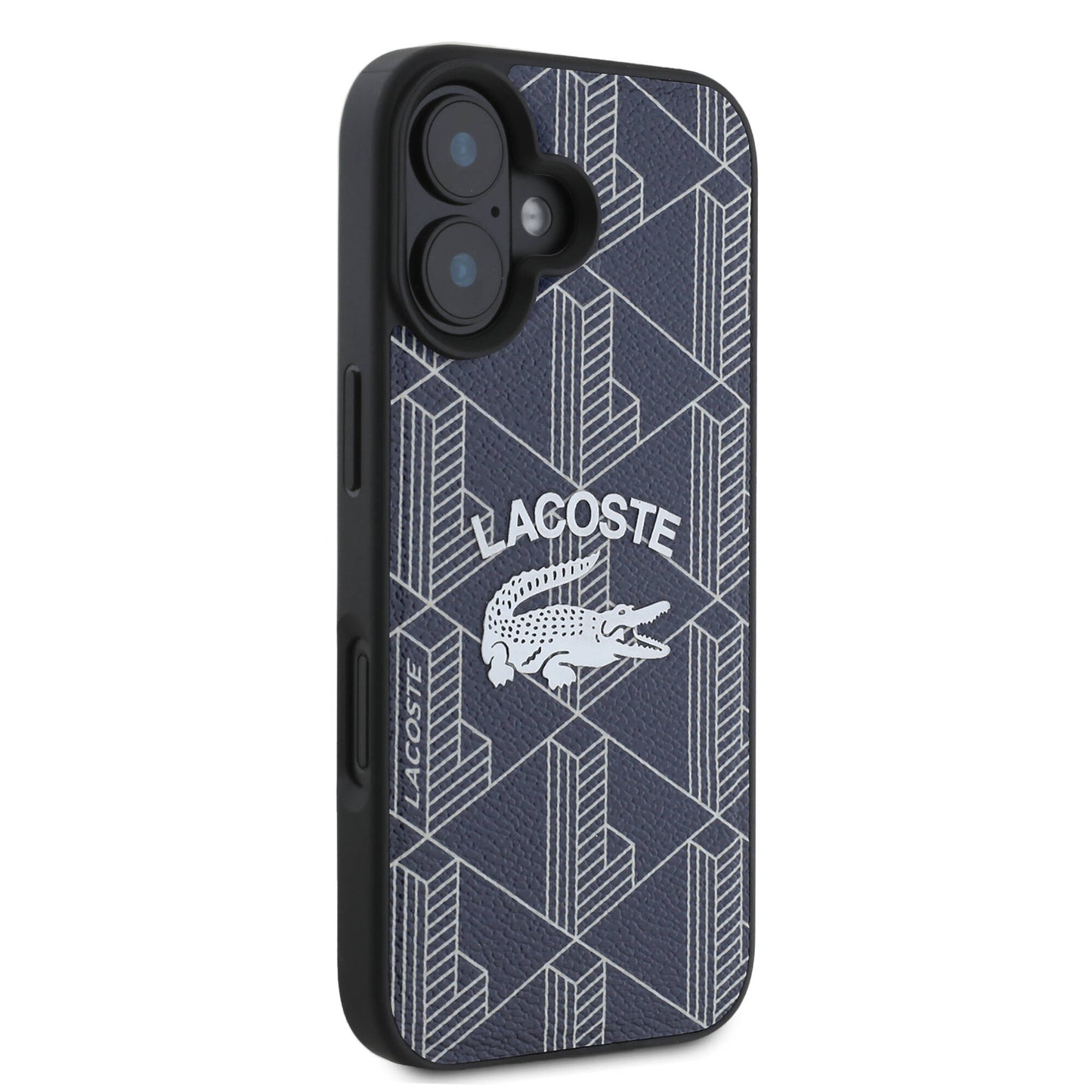 iPhone 16 Kılıf Lacoste Orjinal Lisanslı M-safe Şarj Özellikli Mono Vintage Logo Kılıf