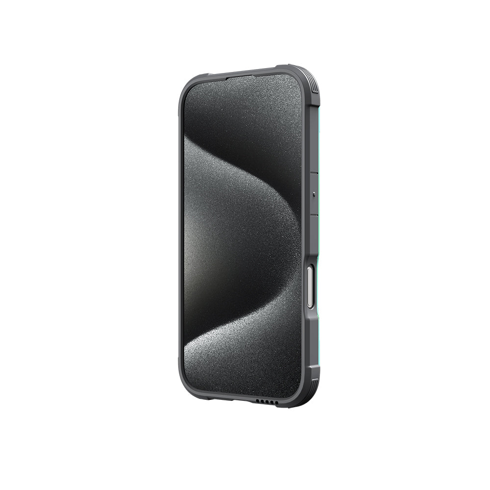 Apple iPhone 16 Kılıf M-safe Şarj Özellikli Airbagli Raptic Shield Serisi Şeffaf Arka Yüzey Kapak Yeşil