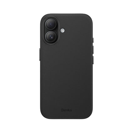 iPhone 16 Kılıf M-safe Şarj Özellikli Çizilmeye Dayanıklı Benks VitaPro Serisi PU Deri Kılıf