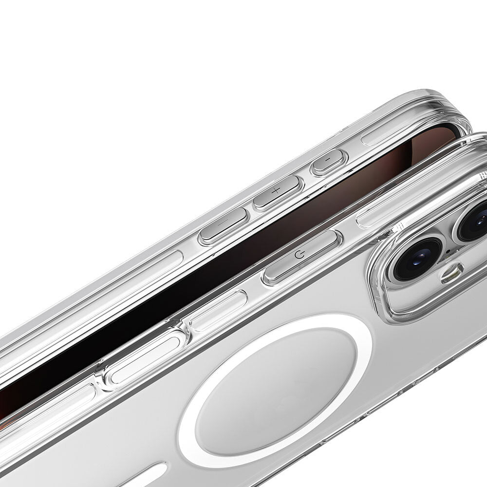 Apple iPhone 16 Kılıf Magsafe Şarj Özellikli Kamera Korumalı Zore Kripto Kapak Şeffaf
