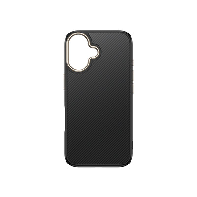 Apple iPhone 16 Kılıf M-safe Şarj Özellikli Karbon Fiber Görünümlü Zore Antina Kapak Siyah-Yeşil