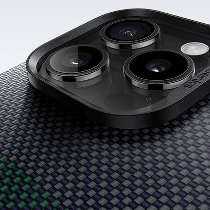 iPhone 16 Kılıf M-safe Şarj Özellikli Karbon Fiber Tasarımlı Benks Aurora ArmorAir Kevlar Kılıf