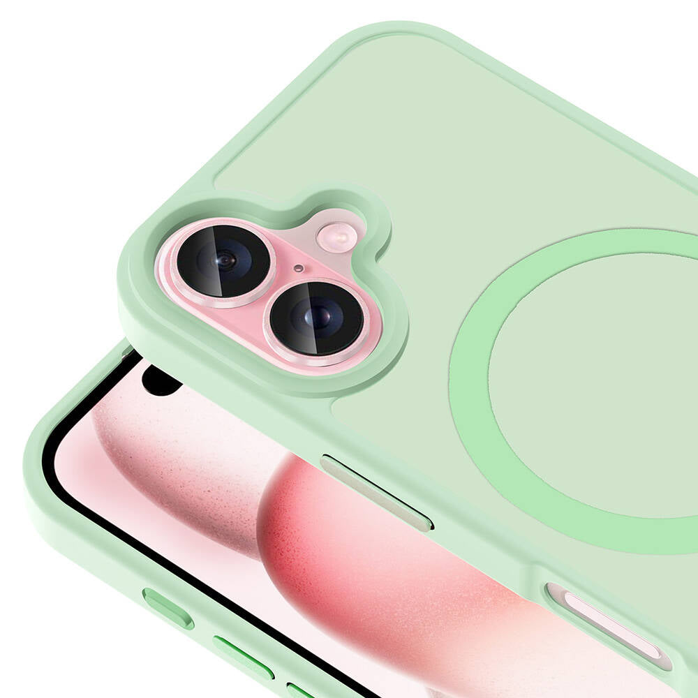 Apple iPhone 16 Kılıf Magsafe Şarj Özellikli Mat Arka Yüzey Zore Sio Kapak Siyah