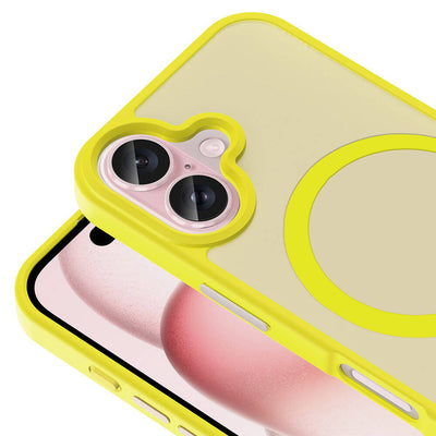 Apple iPhone 16 Kılıf Magsafe Şarj Özellikli Mat Arka Yüzey Zore Sio Kapak Siyah