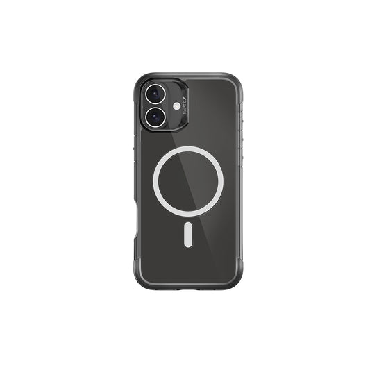 iPhone 16 Kılıf M-safe Şarj Özellikli Raptic Air Serisi Airbag Tasarımlı Metal Köşelikli Şeffaf Kılıf