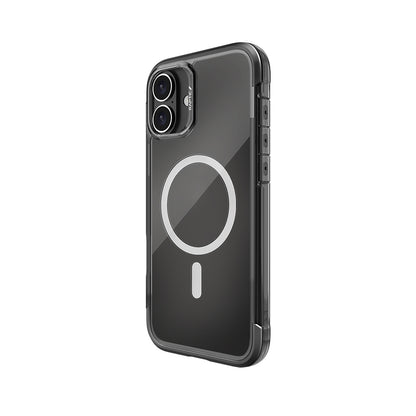 iPhone 16 Kılıf M-safe Şarj Özellikli Raptic Air Serisi Airbag Tasarımlı Metal Köşelikli Şeffaf Kılıf