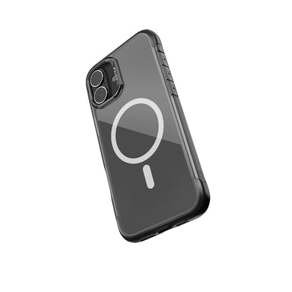 iPhone 16 Kılıf M-safe Şarj Özellikli Raptic Air Serisi Airbag Tasarımlı Metal Köşelikli Şeffaf Kılıf