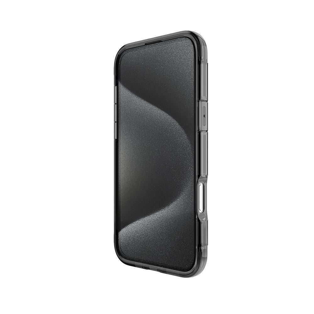 iPhone 16 Kılıf M-safe Şarj Özellikli Raptic Air Serisi Airbag Tasarımlı Metal Köşelikli Şeffaf Kılıf