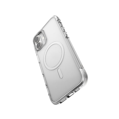 iPhone 16 Kılıf M-safe Şarj Özellikli Raptic Air Serisi Airbag Tasarımlı Metal Köşelikli Şeffaf Kılıf