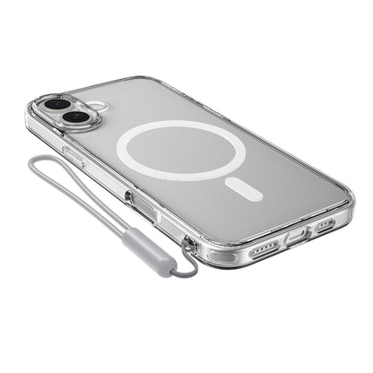 iPhone 16 Kılıf M-safe Şarj Özellikli Raptic Crystal M-safe Serisi Şeffaf Kılıf