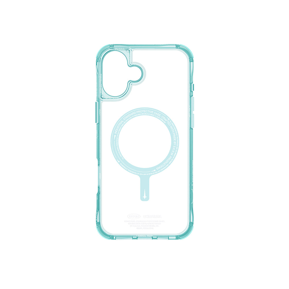 iPhone 16 Kılıf M-safe Şarj Özellikli Şeffaf Airbag Tasarımlı Skinarma Saido Kılıf