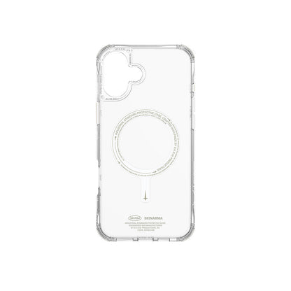 iPhone 16 Kılıf M-safe Şarj Özellikli Şeffaf Airbag Tasarımlı Skinarma Saido Nightglow Kılıf