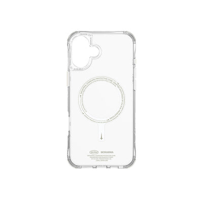 Apple iPhone 16 Kılıf Magsafe Şarj Özellikli Şeffaf Airbag Tasarımlı Skinarma Saido Nightglow Kapak Şeffaf