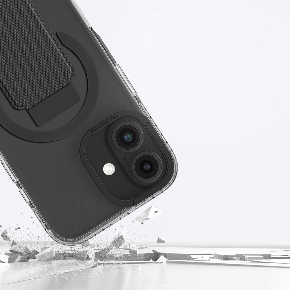 iPhone 16 Kılıf M-safe Şarj Özellikli Standlı Amazingthing Titan Pro Plus Kılıf