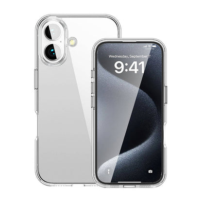 iPhone 16 Kılıf M-safe Şarj Özellikli Transparan Sert PC Wlons Pita Kılıf