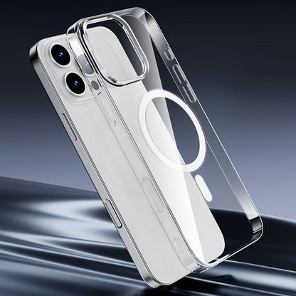 iPhone 16 Kılıf M-safe Şarj Özellikli Wiwu YXK-207 Invisible Pro Sert PC Kılıf