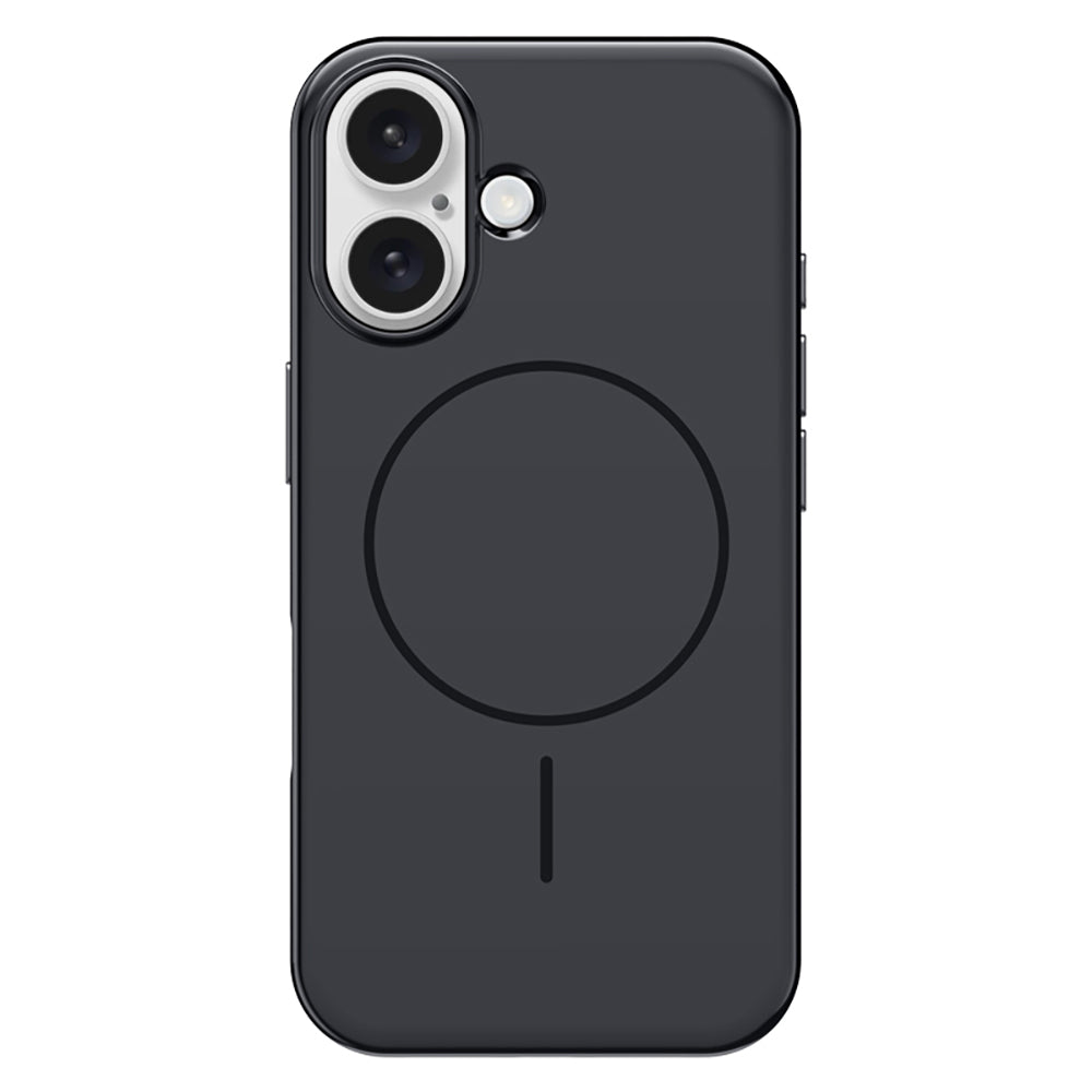 Apple iPhone 16 Kılıf M-safe Şarj Özellikli Wlons Frego Kapak Siyah
