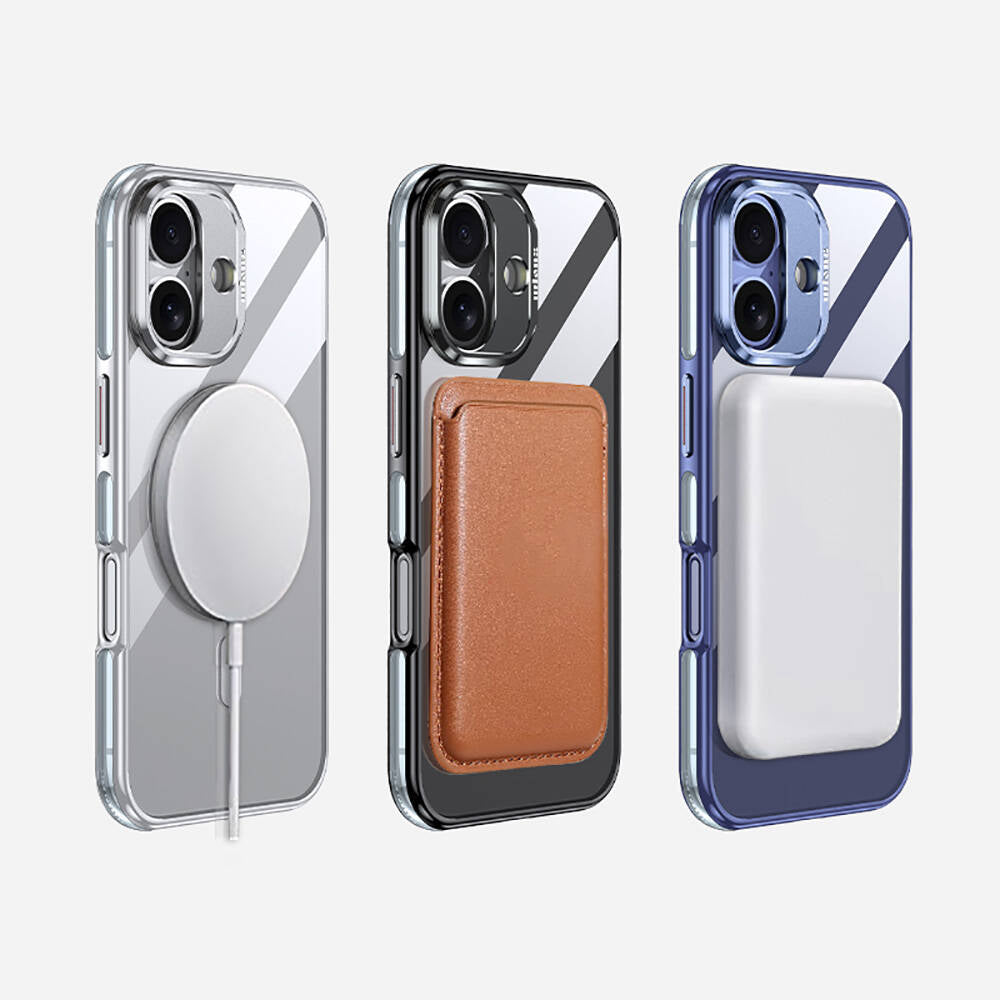 iPhone 16 Kılıf M-safe Şarj Özellikli Wlons Standlı Efsane Kılıf