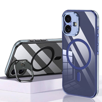 iPhone 16 Kılıf M-safe Şarj Özellikli Wlons Standlı Efsane Kılıf