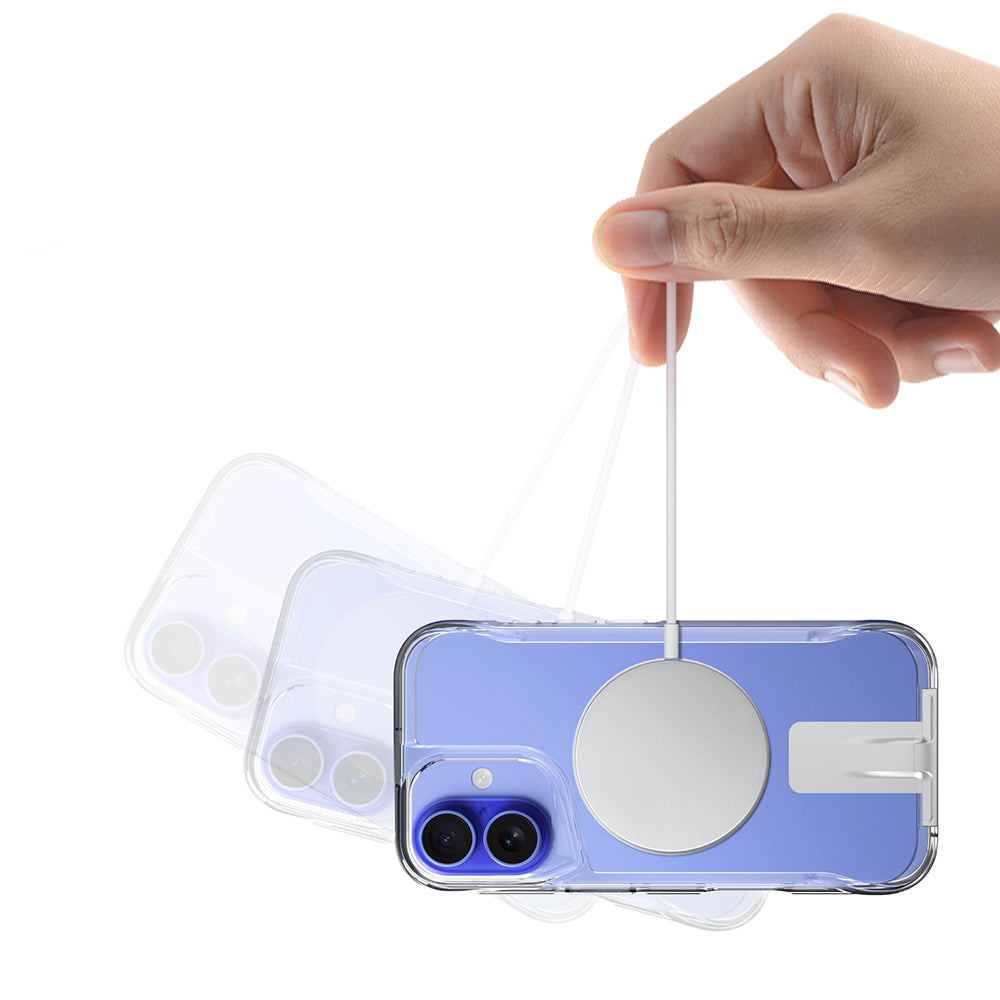 iPhone 16 Kılıf M-safe Şarj Özellikli Zore T-Max Standlı Kılıf