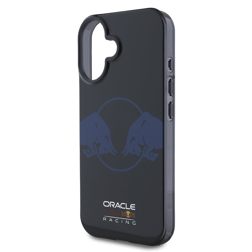 Apple iPhone 16 Kılıf Redbull Orjinal Lisanslı M-safe Şarj Özellikli IML Çift Boğa Baskılı Sert PC  Kapak Lacivert