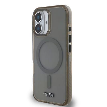 iPhone 16 Kılıf TUMI Orjinal Lisanslı M-safe Şarj Özellikli Airbagli Transparan Kılıf