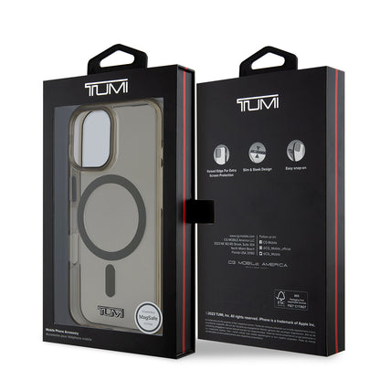 iPhone 16 Kılıf TUMI Orjinal Lisanslı M-safe Şarj Özellikli Airbagli Transparan Kılıf