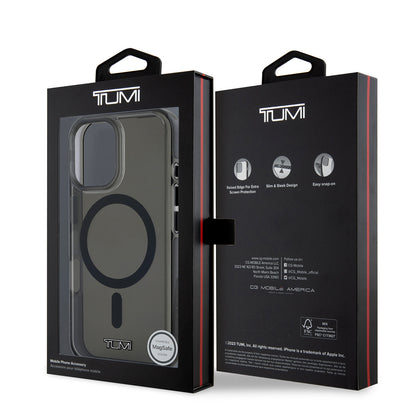 iPhone 16 Kılıf TUMI Orjinal Lisanslı M-safe Şarj Özellikli Airbagli Transparan Kılıf