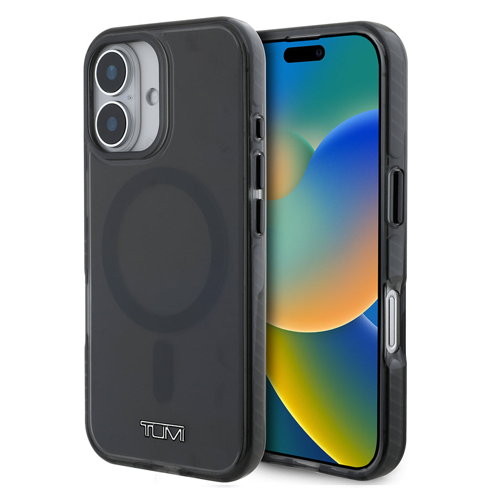 iPhone 16 Kılıf TUMI Orjinal Lisanslı M-safe Şarj Özellikli Airbagli Transparan Kılıf