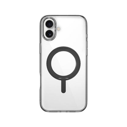 iPhone 16 Kılıf Wiwu MCC-201 iShield Ultra Serisi M-safe Şarj Özellikli Standlı Crystal Sert PC Kılıf