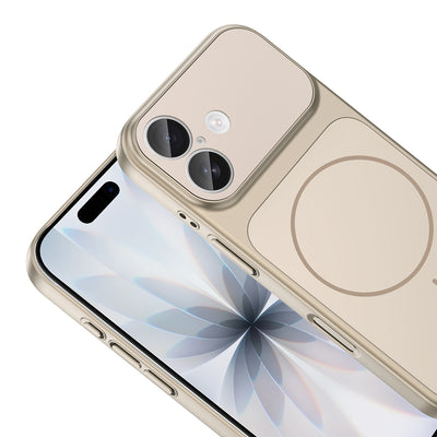 Apple iPhone 16 Kılıf Zore M-Safe Şarj Özellikli Kamera Korumalı Formen Kapak Gri