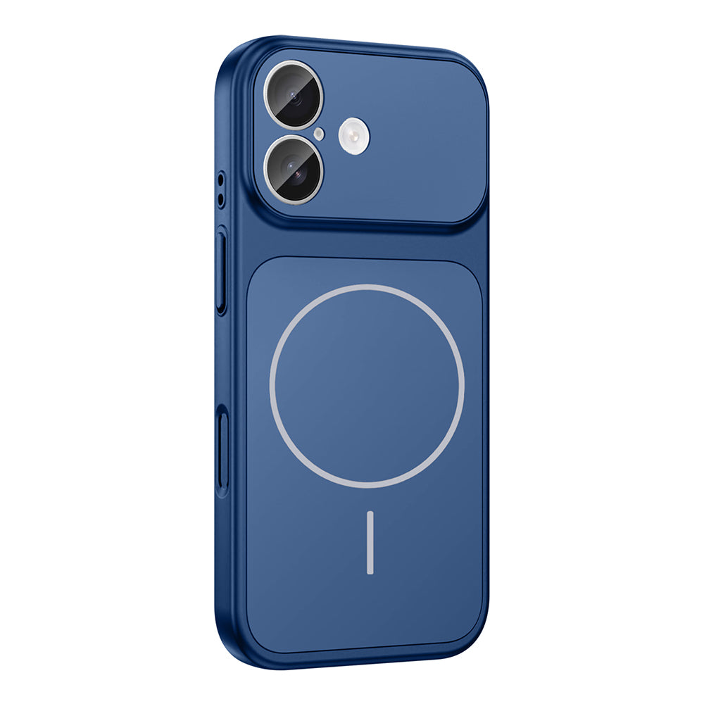 Apple iPhone 16 Kılıf Zore M-Safe Şarj Özellikli Kamera Korumalı Formen Kapak Gri