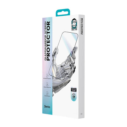 iPhone 16 Plus Benks Glass Warrior HD 0.3mm Cam Ekran Koruyucu + Kolay Uygulama Aparatlı