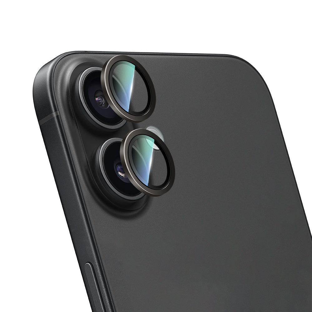 iPhone 16 Plus CaseWorld Alloy Serisi Oleofobik Anti Reflective Kamera Lens Koruyucu