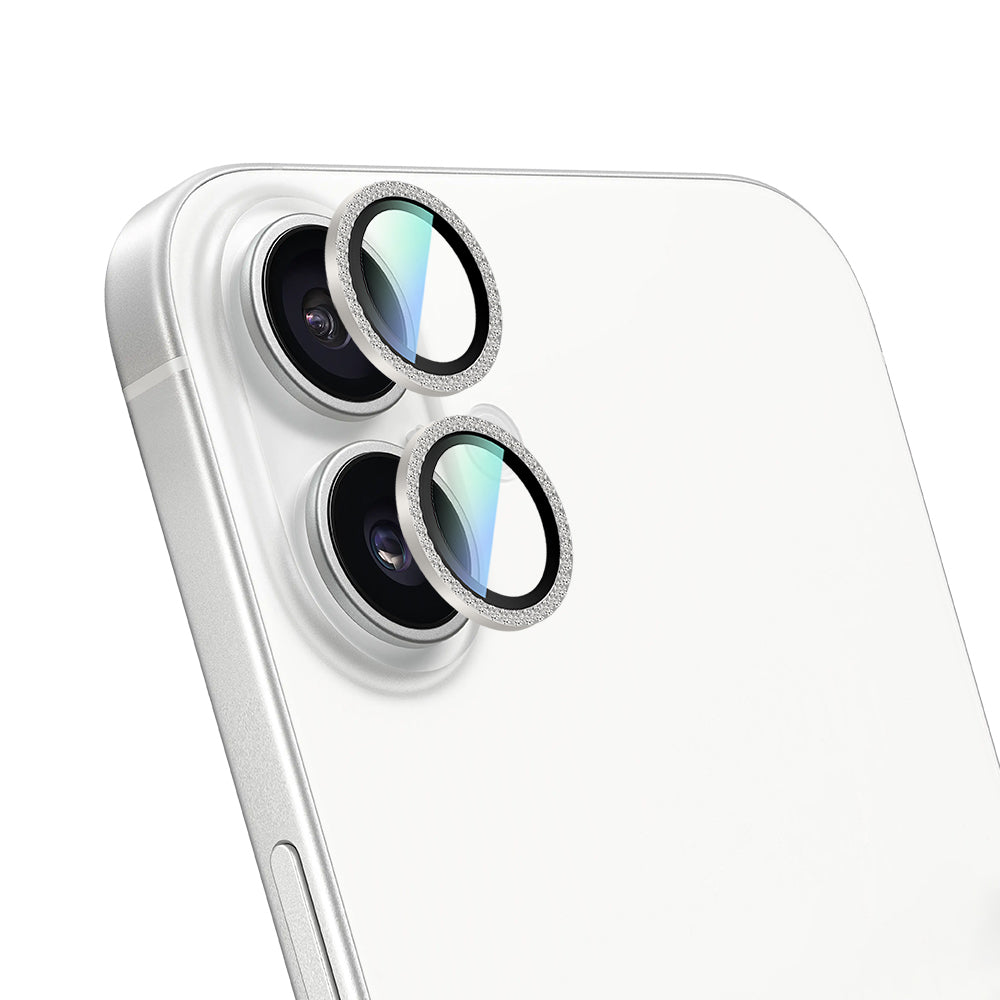 iPhone 16 Plus CaseWorld Alloy Sparkling Diamond Serisi Taşlı Lens Koruyucu