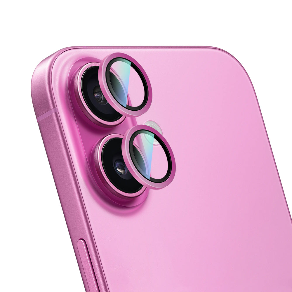 iPhone 16 Plus CaseWorld Alloy Two-Color Serisi Lens Koruyucu