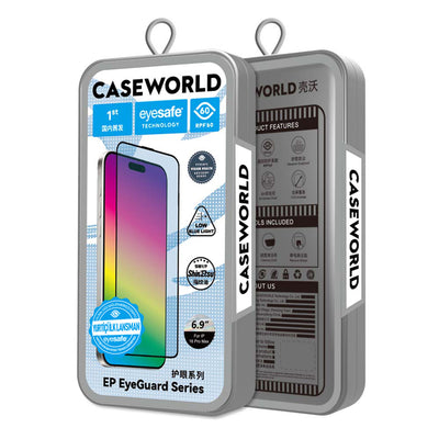 Apple iPhone 16 Plus CaseWorld EyeGuard Serisi 2.5D Eyesafe Teknolojili Cam Ekran Koruyucu Şeffaf