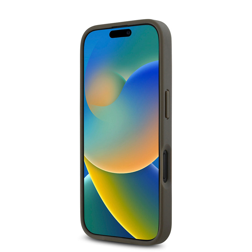 iPhone 16 Plus Kılıf DKNY Orjinal Lisanslı M-safe Şarj Özellikli 3D Yazılı Repeat Pattern Kılıf