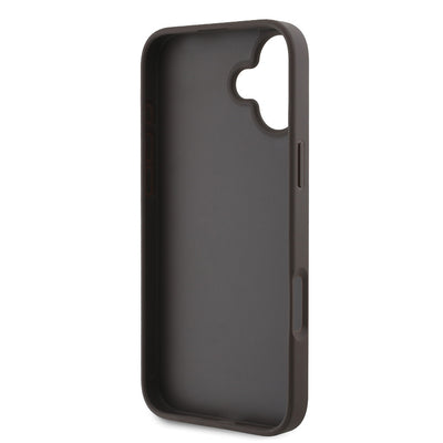 Apple iPhone 16 Plus Kılıf Guess Orjinal Lisanslı Big Love Guess Kapak Kahverengi
