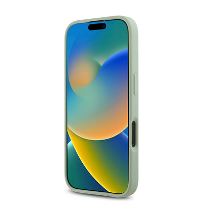 Apple iPhone 16 Plus Kılıf Guess Orjinal Lisanslı Magsafe Şarj Özellikli Yazı Logolu Grained Kapak Pembe