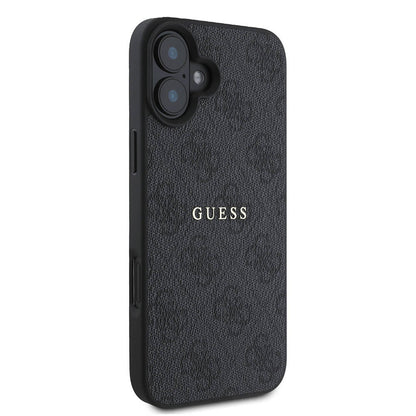 iPhone 16 Plus Kılıf Guess Orjinal Lisanslı M-safe Şarj Özellikli 4G Desenli Yazı Logolu Kılıf