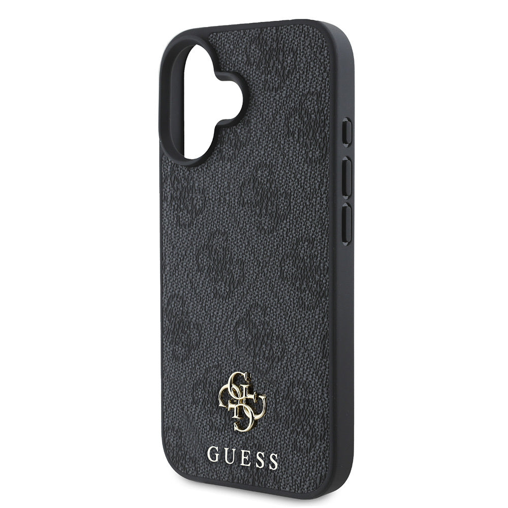 Apple iPhone 16 Plus Kılıf Guess Orjinal Lisanslı Magsafe Şarj Özellikli Small 4G Classic Kapak Kahverengi