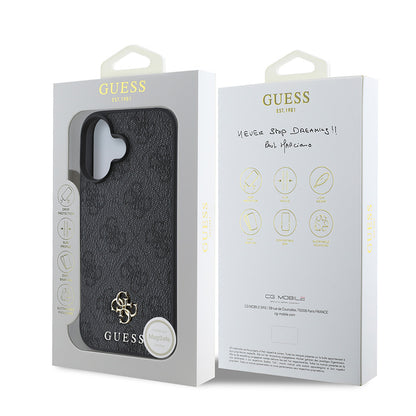 iPhone 16 Plus Kılıf Guess Orjinal Lisanslı M-safe Şarj Özellikli Small 4G Classic Kılıf