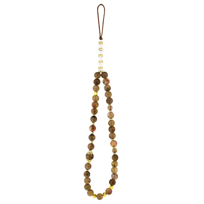 iPhone 16 Plus Kılıf Guess Orjinal Lisanslı PU Deri Bilek Askı İpli Metal Büyük 4G ve Yazı Logolu Kılıf